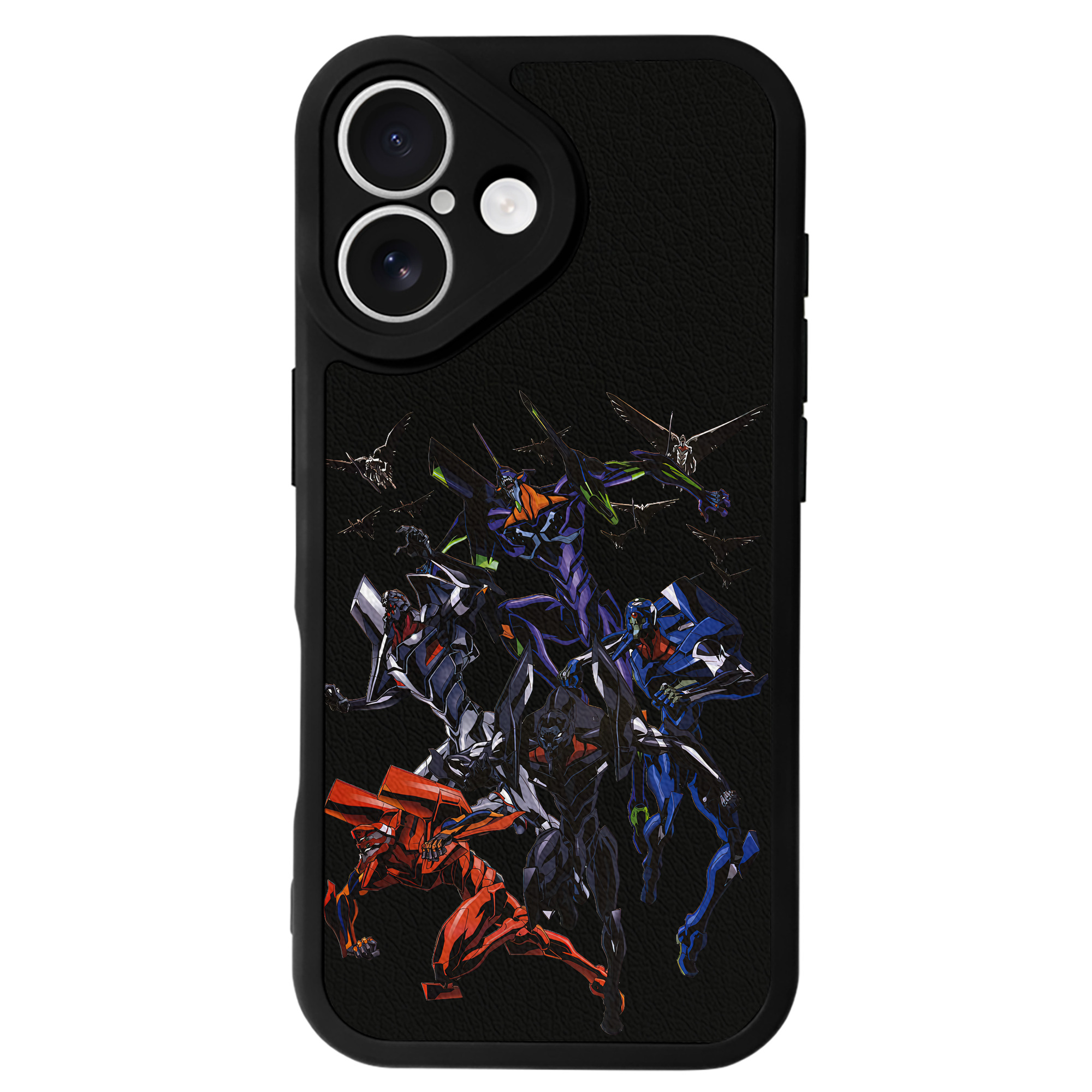 （画像用） EVA 新世紀エヴァンゲリオン 【iPhone 16シリーズ対応】シリコンスマホケース（レザー調） 材質：シリコン